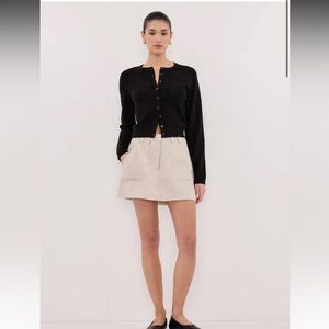 Dish Eva Natural Linen Skort size US 12